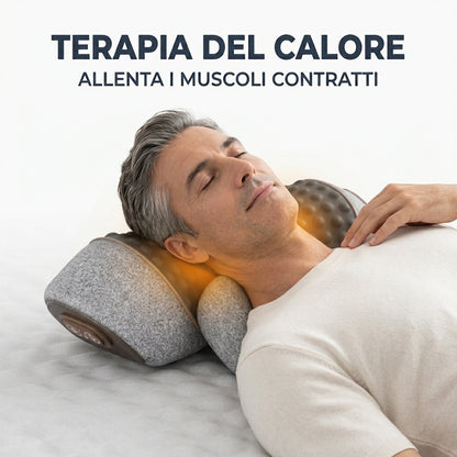 Calorya Cuscino Massaggiante Cervicale TractionRelax Pro con Calore