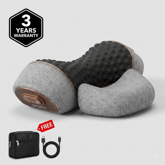 Calorya Cuscino Massaggiante Cervicale TractionRelax Pro con Calore